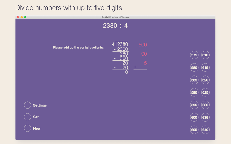 Partial Quotients Division screenshot 4