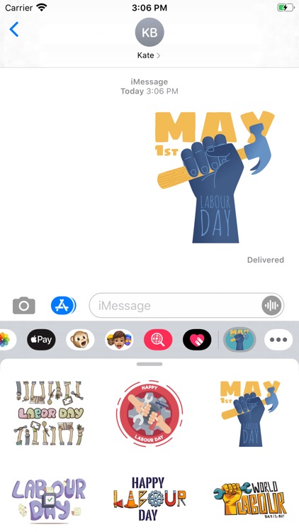 May Labour Day Stickers