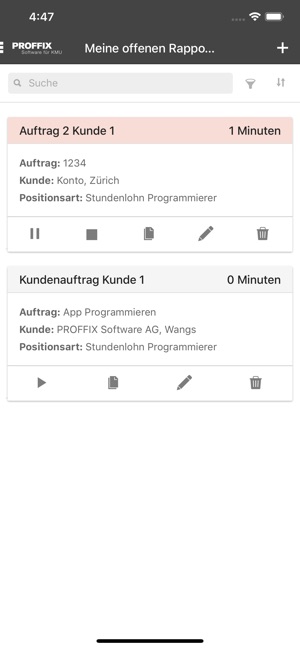 PROFFIX Leistungserfassung(圖4)-速報App