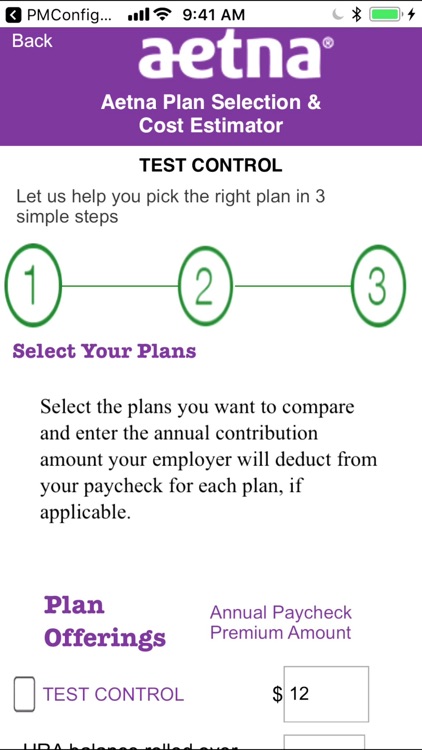 Aetna Plan Selection screenshot-3