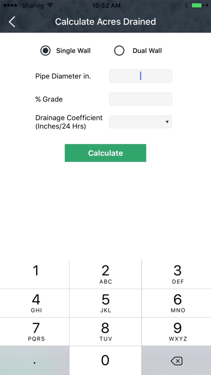 Drainage Tile Calculator