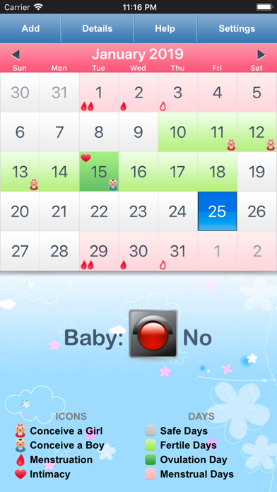 Period Fertility Tracker By Anastasia Kovba Ios United Kingdom Searchman App Data Information