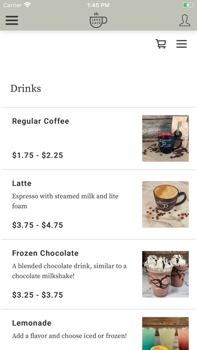 Java Café screenshot 3