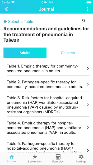 台灣感染症治療指引 screenshot 2