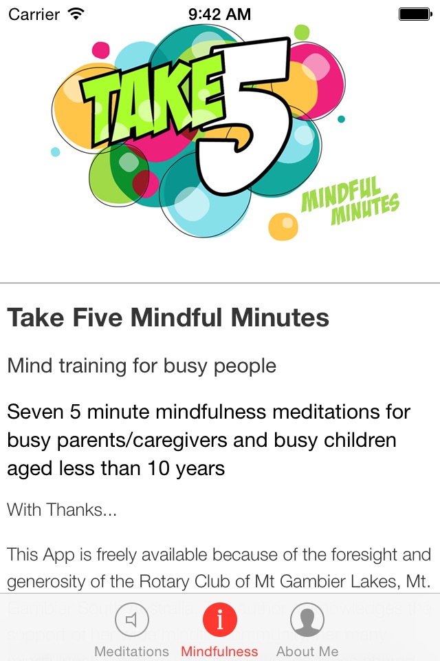 Take 5 Mindful Minutes screenshot 4