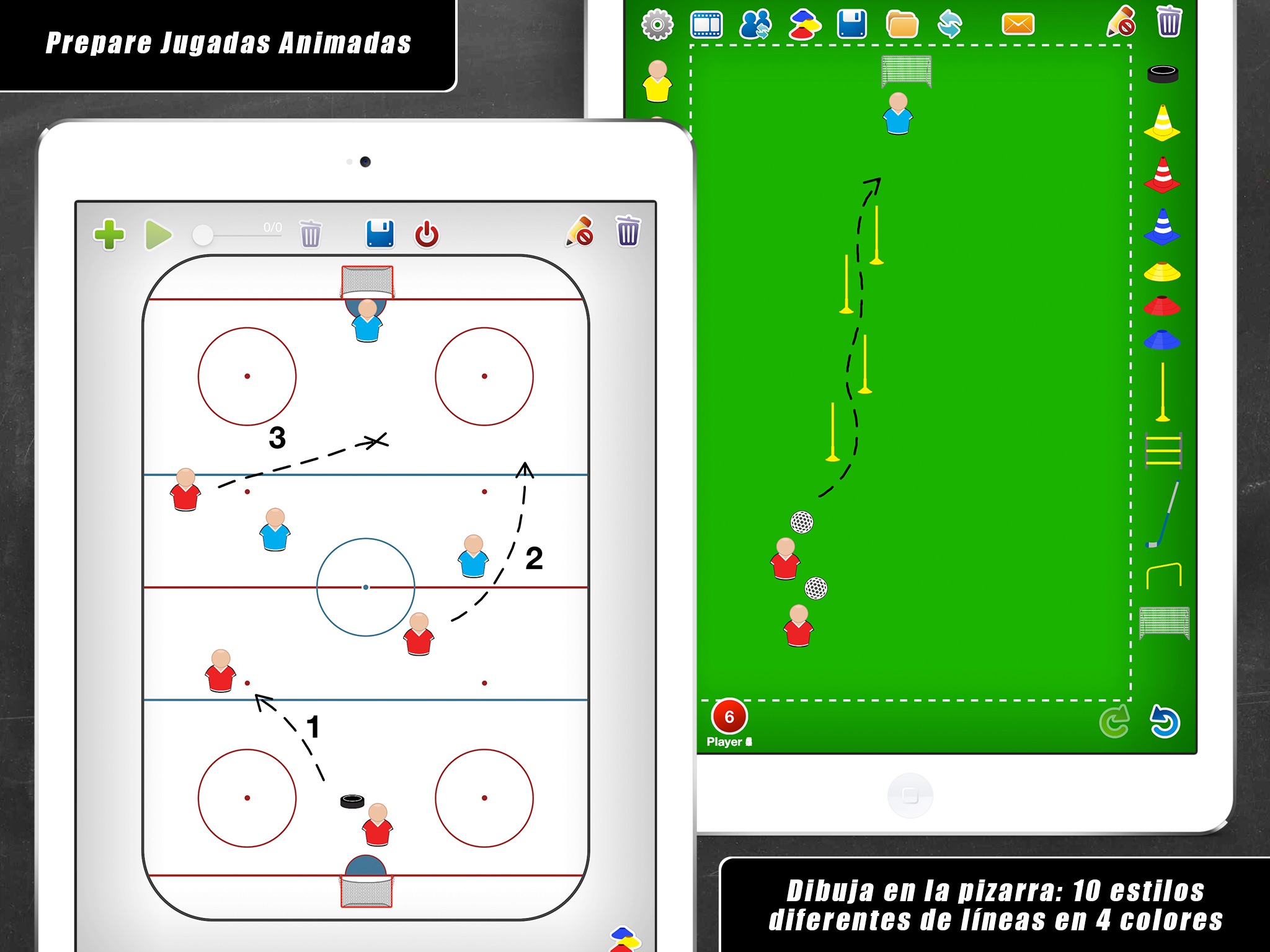 Coach Tactic Board: Hockey screenshot 2