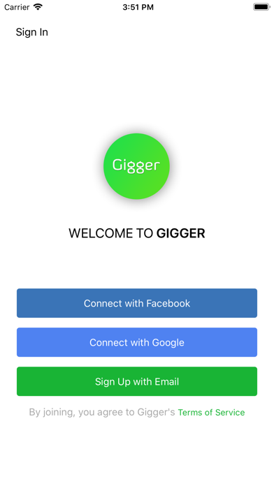 Gigger screenshot 2