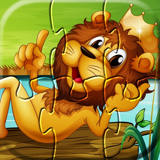 Wild animals kids puzzle games Icon