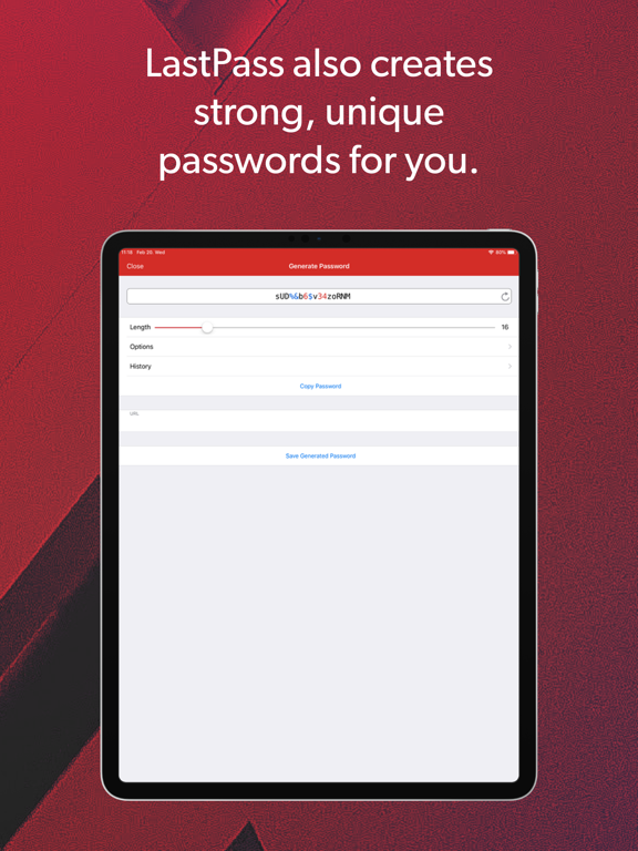 LastPass Password Manager iPad app afbeelding 4