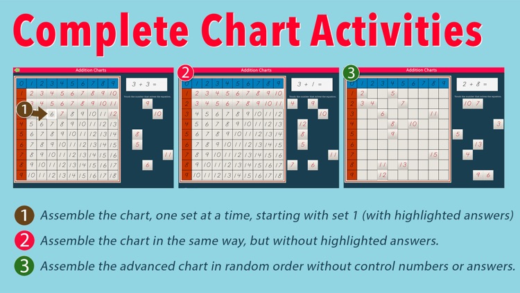 Montessori Addition Charts screenshot-5