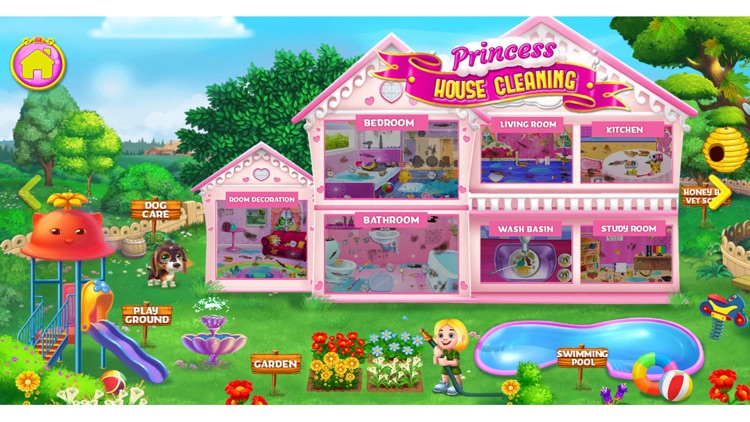 Princess Messy House Cleaning