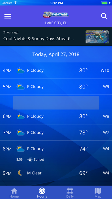 WCJB TV20 Weather App screenshot 2