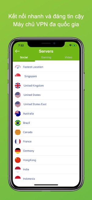 Kiwi VPN Đổi IP vào mạng nhanh