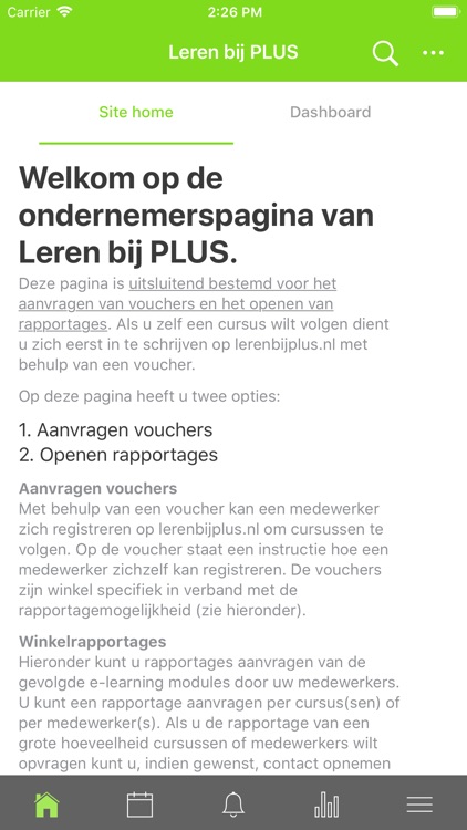 Leren bij PLUS