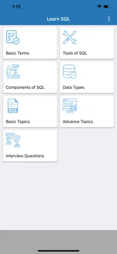 Captura de Pantalla 1 Learn SQL Programming iphone