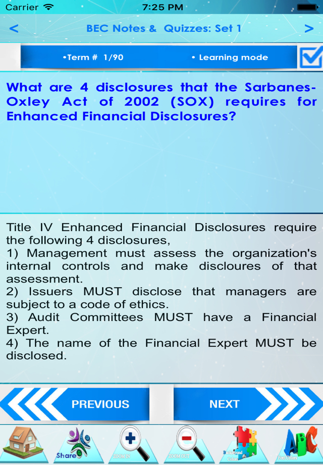 CPA Business Env. Concepts BEC