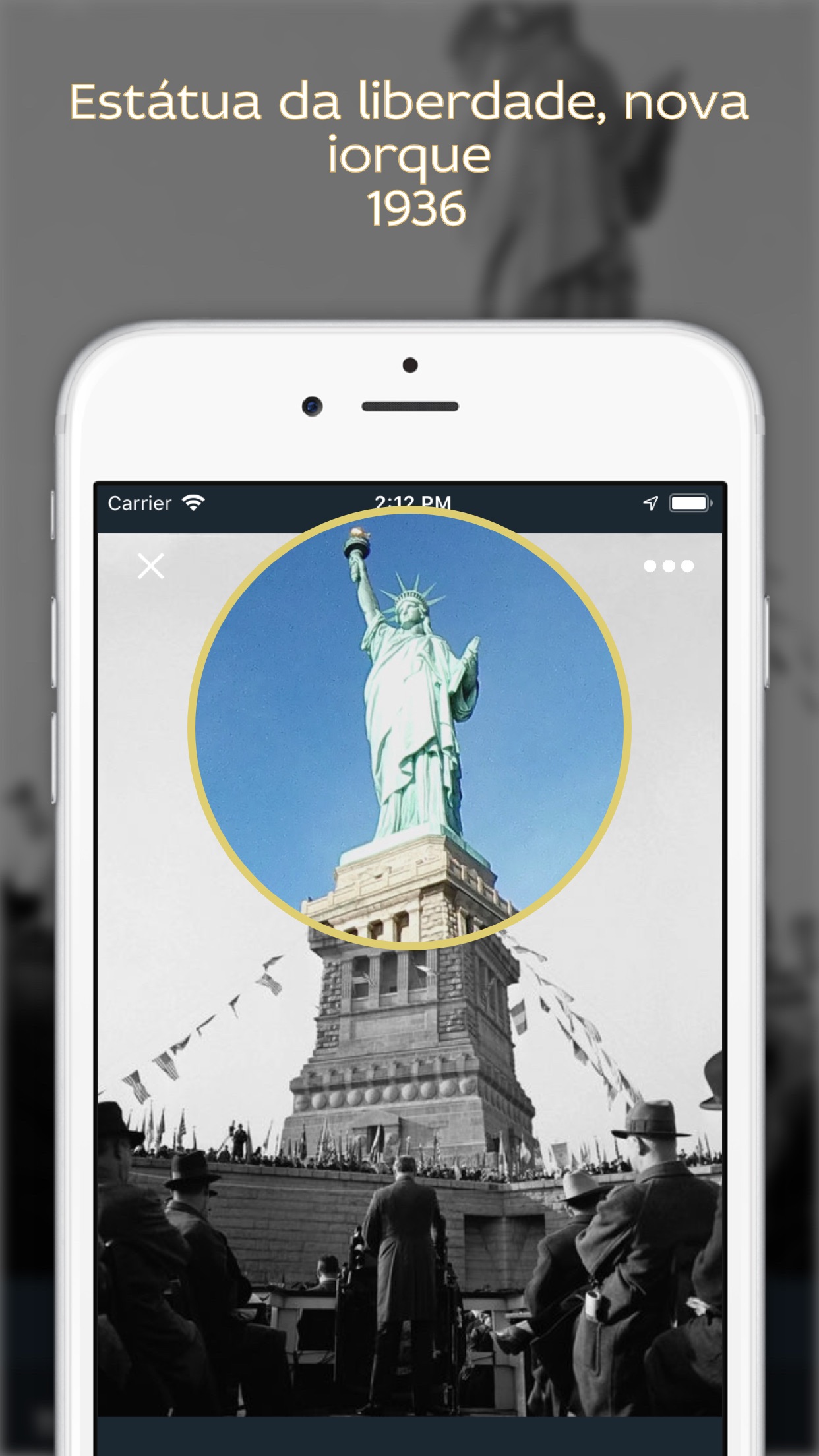 Screenshot do app História do mundo em fotos