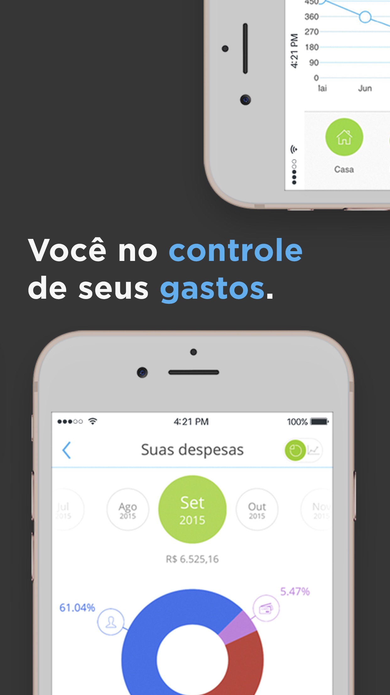 Screenshot do app papelada - boletos e gastos
