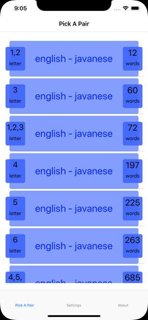 PickAPair Javanese - English