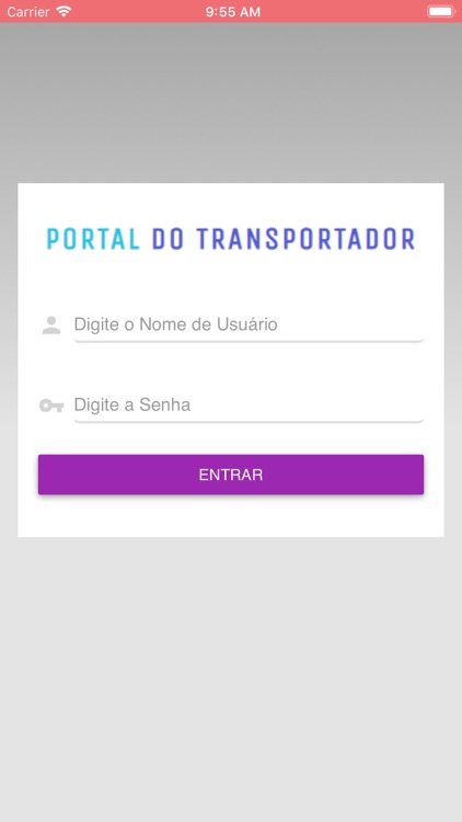 Portal do Transportador APP