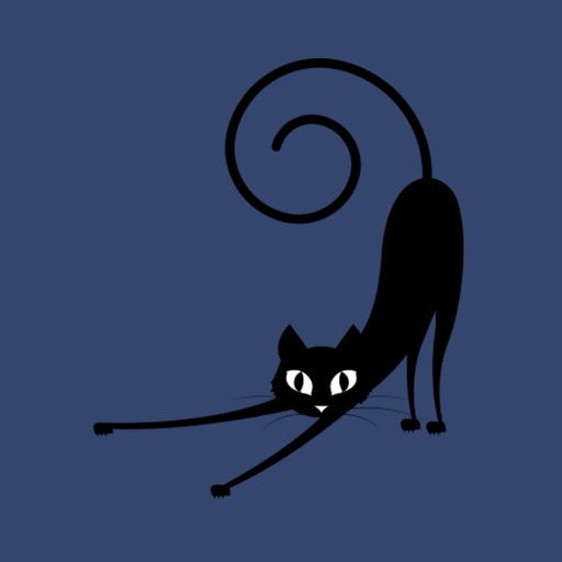 Black Funny Cat Stickers iOS App