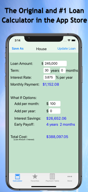 Easy Loan Payoff Calculator On The App Store