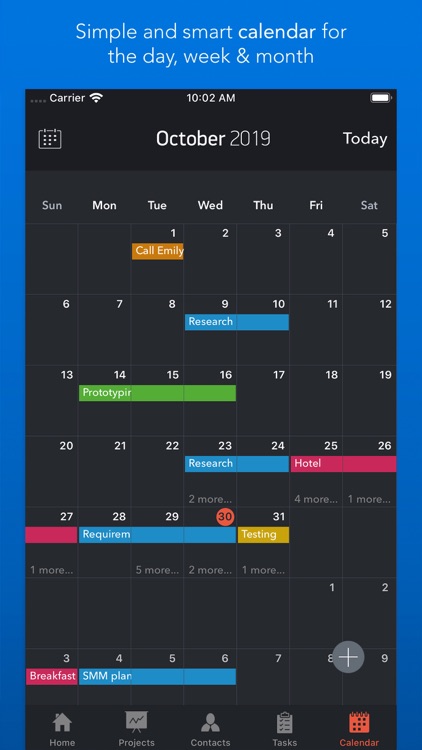Task Office: to-do, calendar