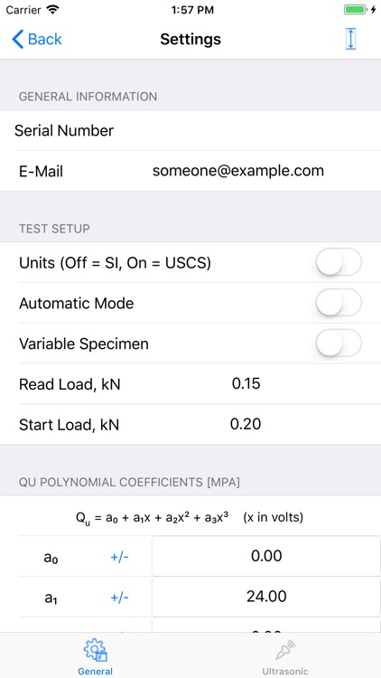 Point Load Test