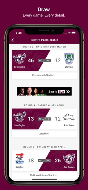 Manly Warringah Sea Eagles(圖4)-速報App