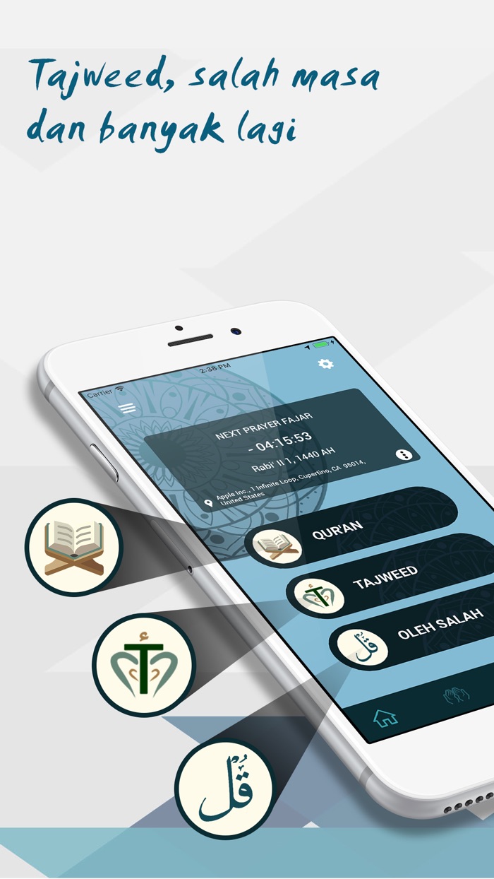 Quran malay with Prayer Times