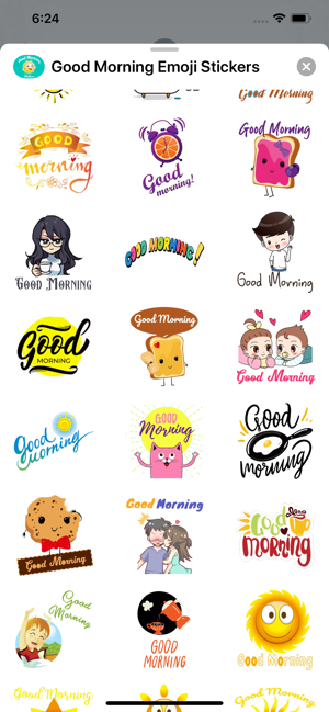 Good Morning Emoji Stickers(圖4)-速報App