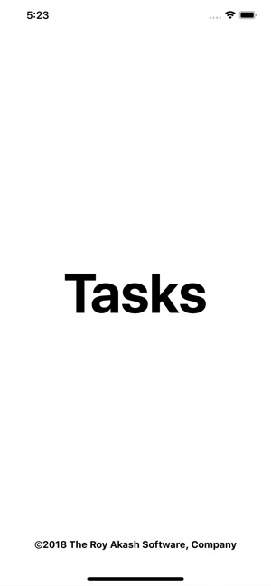 Tasks (Minimalistic Design)