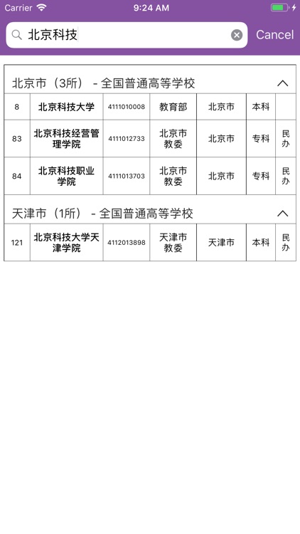 全国高等学校名单查询2019最新版 screenshot-4