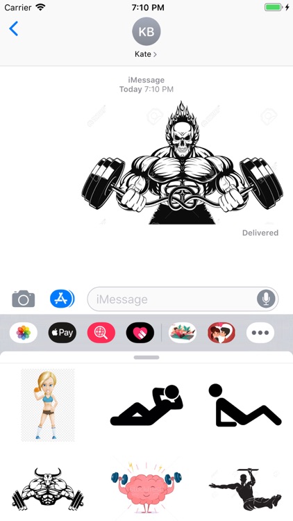 Workout-Emojis Stickers