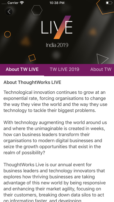 ThoughtWorks Live 2019 screenshot 4
