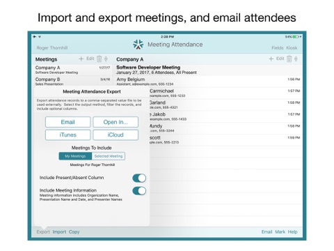 Meeting Attendance screenshot 3