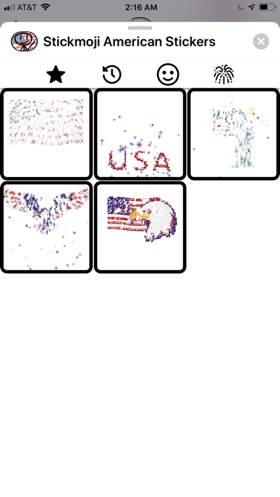 Stickmoji American Stickers screenshot 4