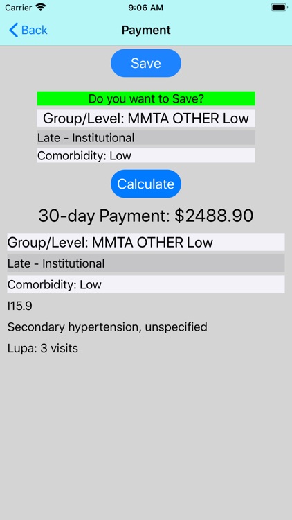 PDGM Results screenshot-3