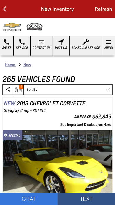 Sons Chevrolet Cadillac screenshot 4