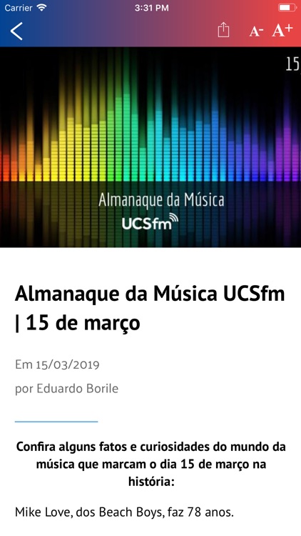 Rádio UCS FM screenshot-3