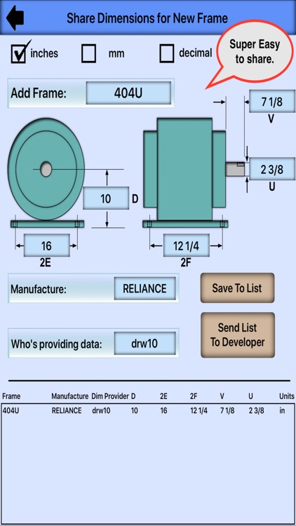 Motor Dimension Comparison 2 screenshot-3