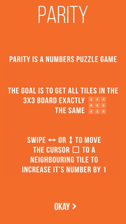 Parity puzzle game