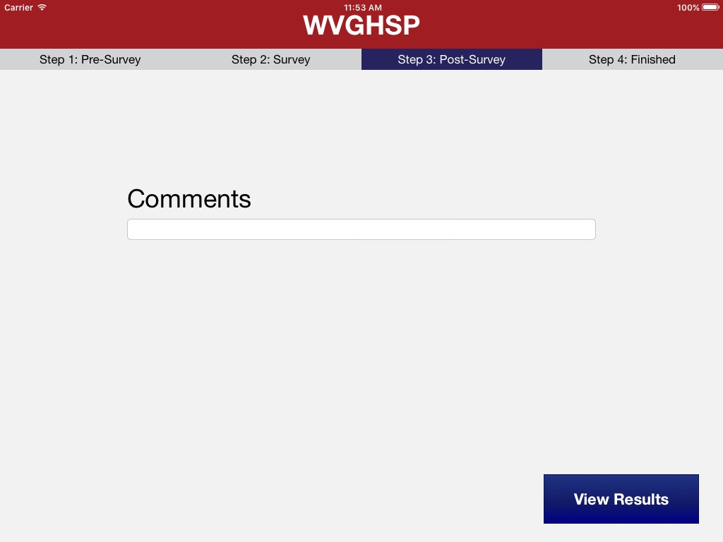 West Virginia Seatbelt Survey screenshot 4