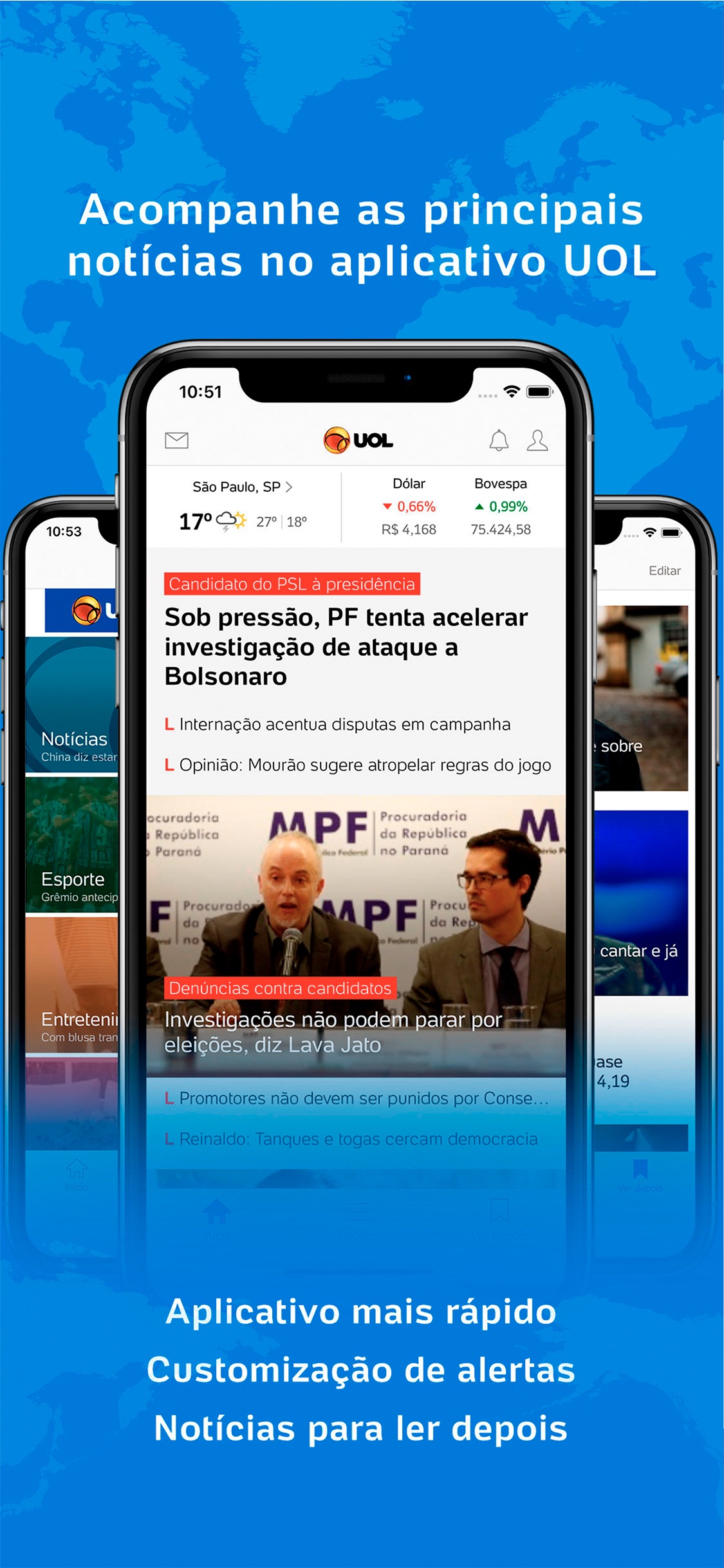 Screenshot do app UOL - Notícias em Tempo Real