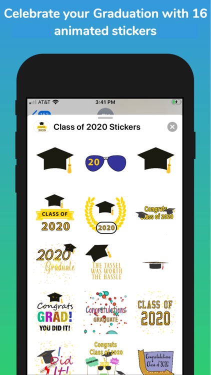 Class of '20 Animated Stickers