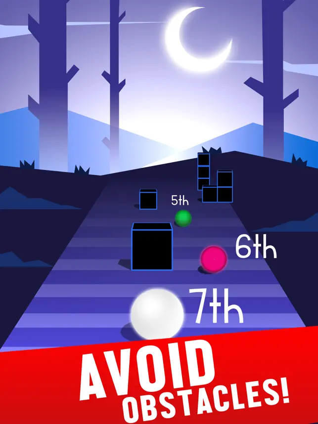 Ball Race on Color Road, game for IOS