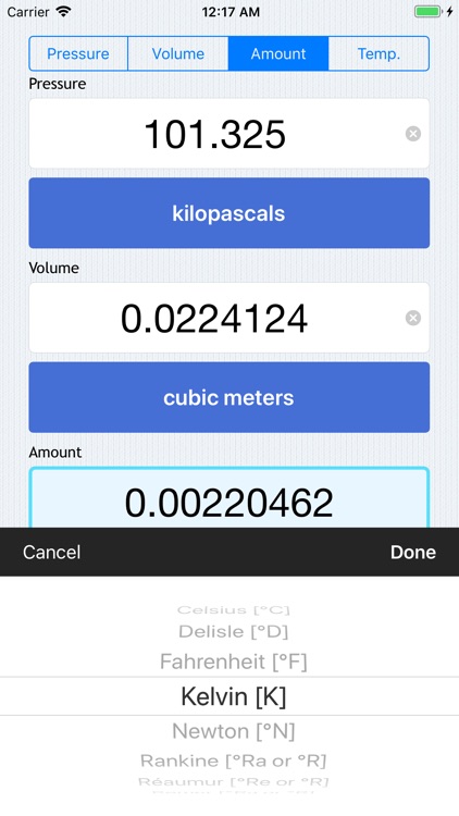 PVnRT - Ideal Gas Calculator screenshot-4