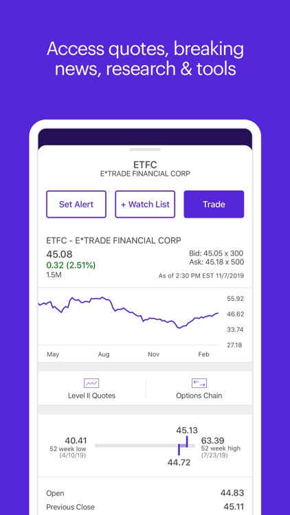E*TRADE: Invest. Trade. Save. screenshot-5