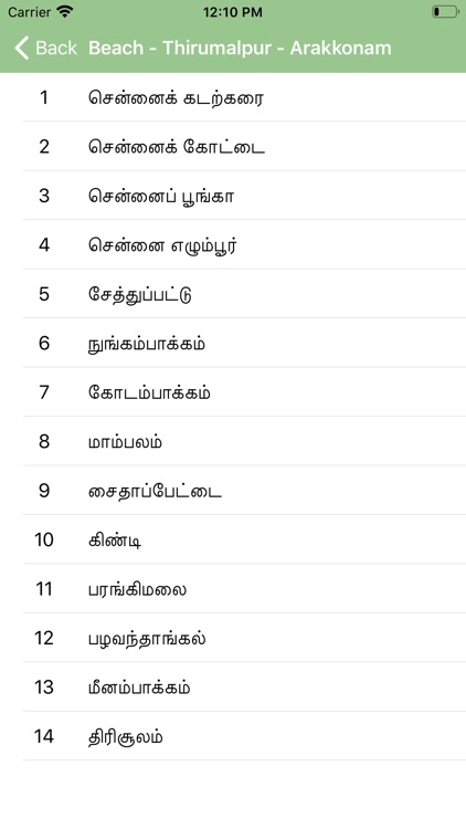 Chennai Local Timetable screenshot-9