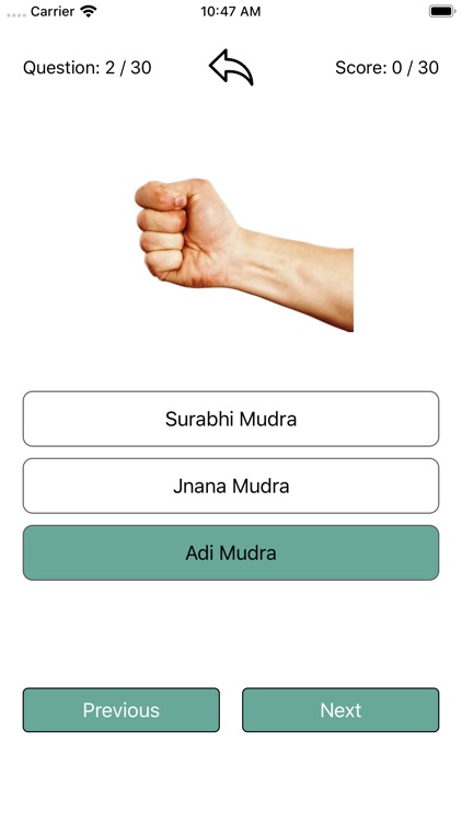 Yoga mudra types